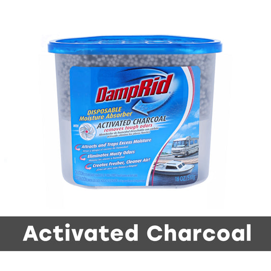 DampRid Boat/RV Moisture Absorber Activated Charcoal, 18 Oz