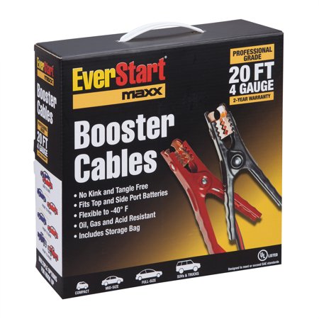 EverStart Maxx 20-Foot 4-Gauge Professional Booster Cables