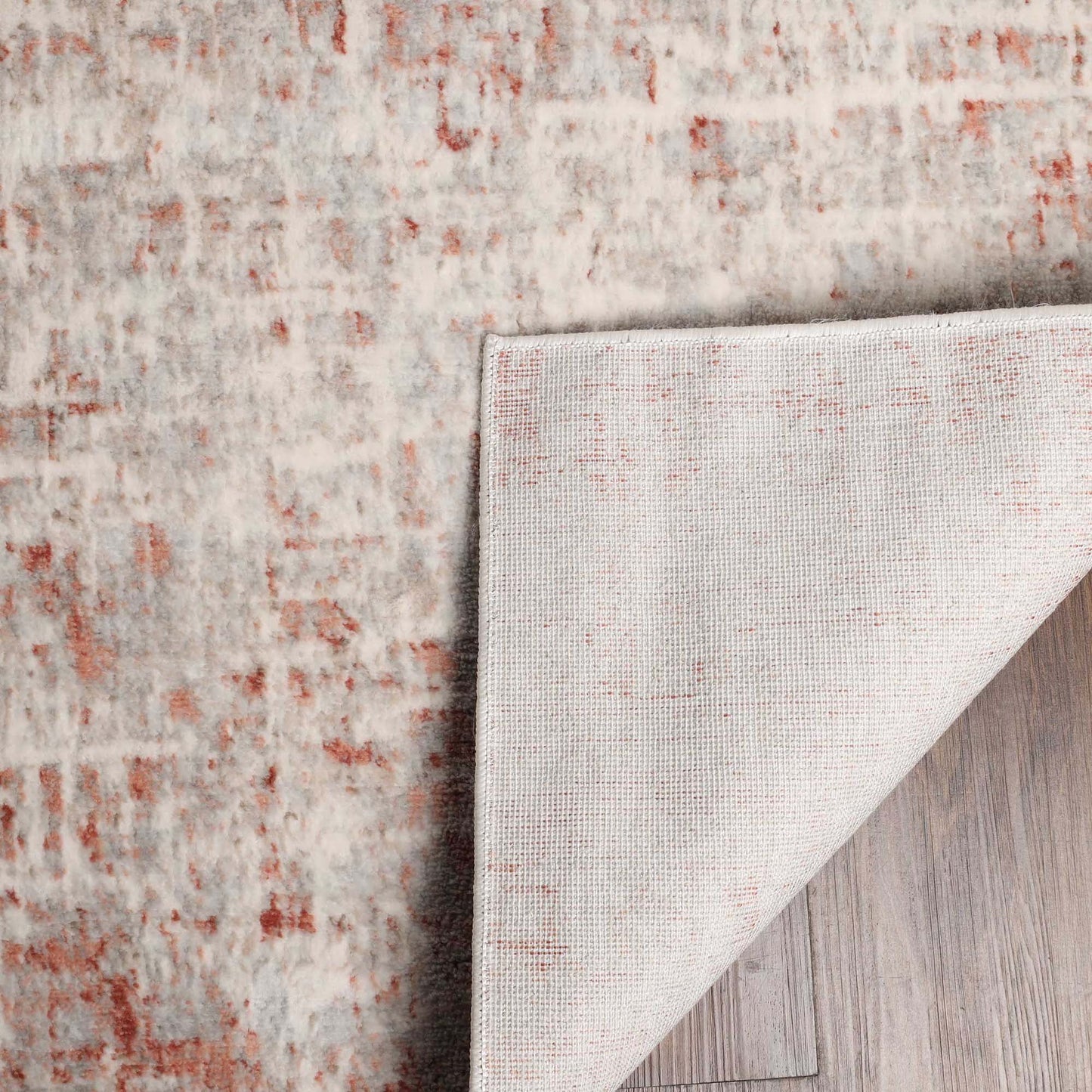 Superior Acer Distressed Abstract Area Rug, 3' x 5' Rugs for Living Room Bedroom, Rust