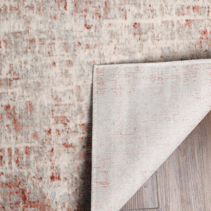 Superior Acer Distressed Abstract Area Rug, 3' x 5' Rugs for Living Room Bedroom, Rust