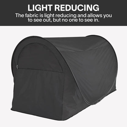 EighteeTek Bed Tent Privacy Pop Up Sleeping Tent Twin Size