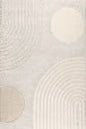 Maren Hazy Swirls Rug Ivory 5'3" x 7'3"