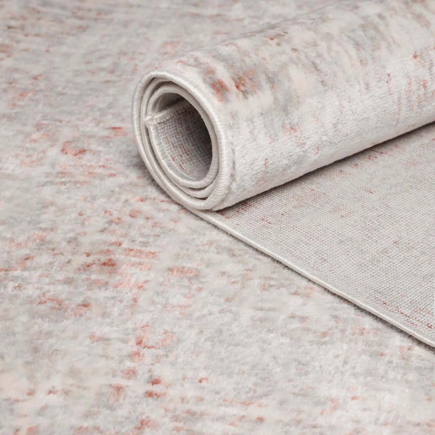 Superior Acer Distressed Abstract Area Rug, 3' x 5' Rugs for Living Room Bedroom, Rust