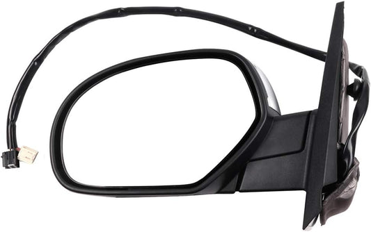 ECCPP Left Driver Side Mirror Towing Chrome Mirror Replacement Fit For 2007-2013 For Chevy Avalanche Silverado Suburban Tahoe For GMC Sierra Yukon Power Heated Turn Signal GM1320435