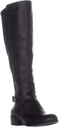 Alfani Womens Kallumm Wide Calf Faux Leather Riding Boots Black Size 8.5