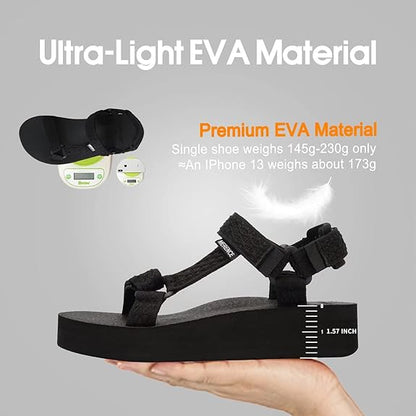 Women's Sport Sandals Hiking Sandals with Arch Support Yoga Mat Insole Outdoor Light Weight Water Shoes