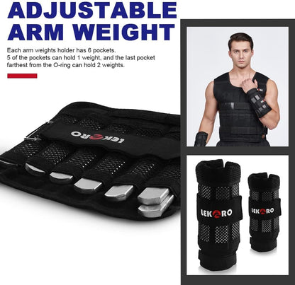 Lekaro Adjustable Training Fitness Weighted Set (DOES NOT include weights)