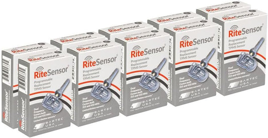 Rite Sensor BARTEC RS-2000R Programmable TPMS Sensor 315/433 MHz. 10 Pack