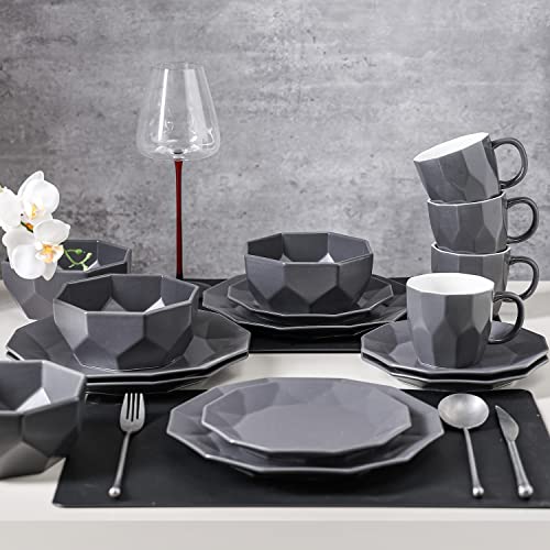 Stone Lain Jamie Porcelain Dinnerware Set 16 Piece Pack of 16