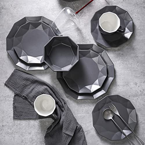 Stone Lain Jamie Porcelain Dinnerware Set 16 Piece Pack of 16