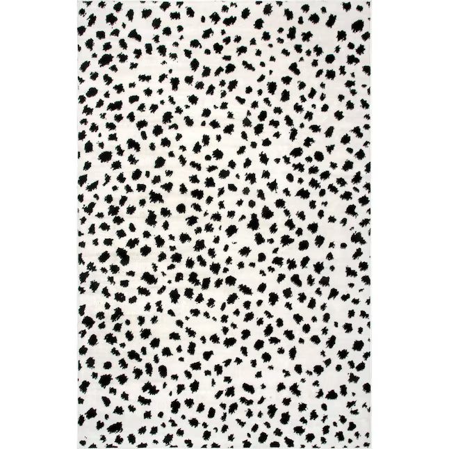 nuLOOM Creek Loomed Beige Rectangular Indoor Animal print Area rug 5 x 8 (ft)