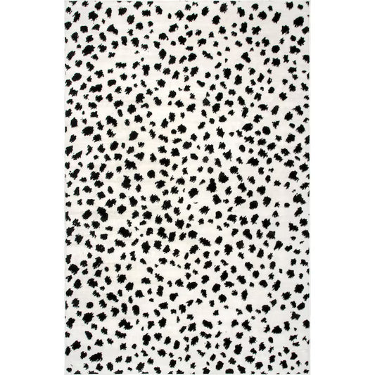 nuLOOM Creek Loomed Beige Rectangular Indoor Animal print Area rug 5 x 8 (ft)