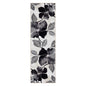 CAMILSON Solana Non Slip Modern Floral Indoor Area Rug Black/Grey 2'.2"x7