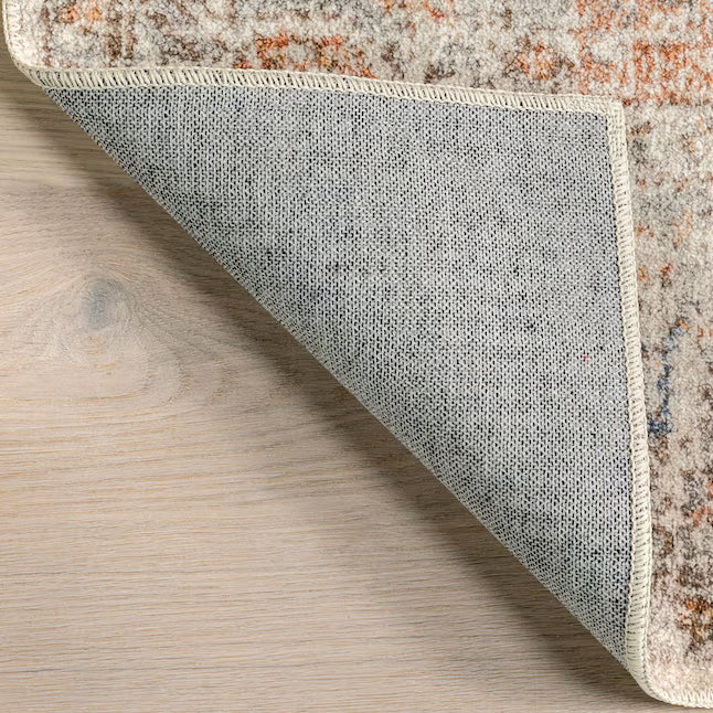 nuLOOM Revel 5 x 8 (ft) Loomed Grey Rectangular Indoor Medallion Machine washable Area rug