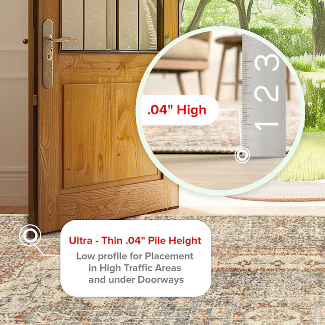 nuLOOM Revel 5 x 8 (ft) Loomed Grey Rectangular Indoor Medallion Machine washable Area rug