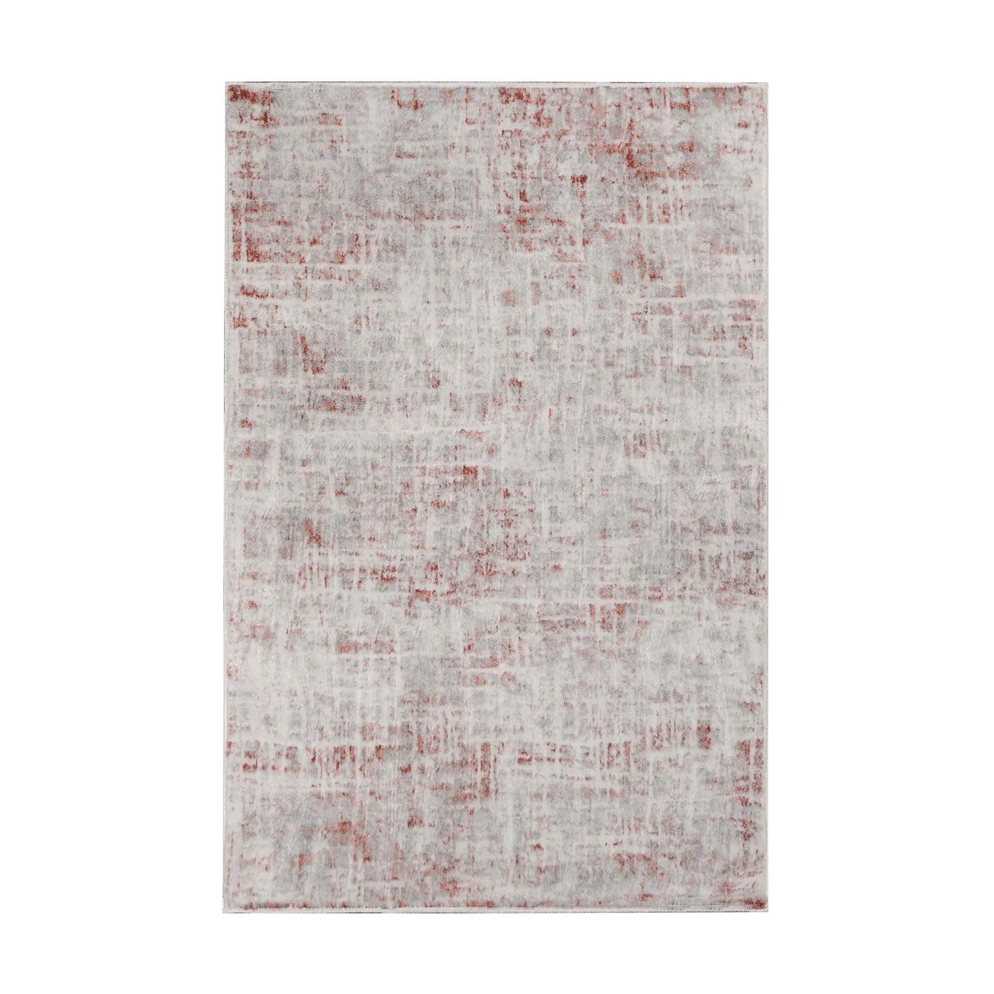 Superior Acer Distressed Abstract Area Rug, 3' x 5' Rugs for Living Room Bedroom, Rust