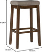 Linon Home Décor Kingston Rustic Backless Bar Stool,