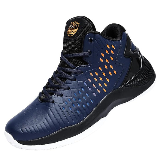 BEITA High Upper Basketball Shoes Mens Breathable Sports Shoes Anti Slip Size 9 Mens