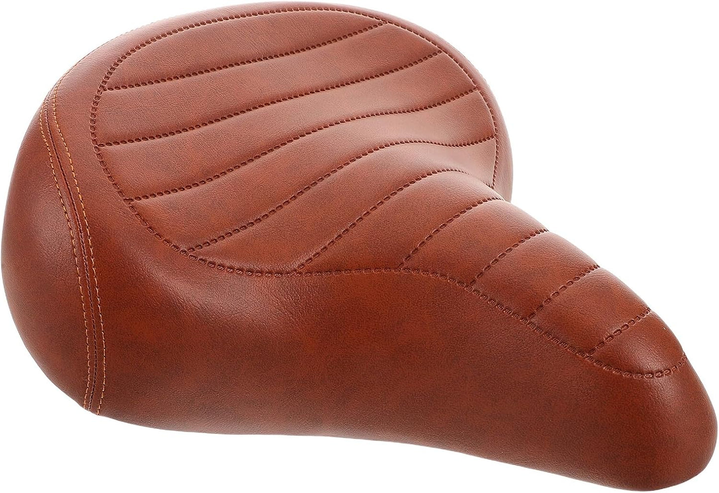 Wide PU Padded Bike Seat with Water-Resistant Finish Oversized Comfortable Saddle for Men and Women Easy Cycling Accessory for Mountain and Road Bikes