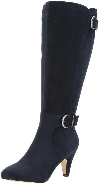 Bella Vita Women's Toni Ii Plus Harness Boot Navy Blue Suede, Size 9