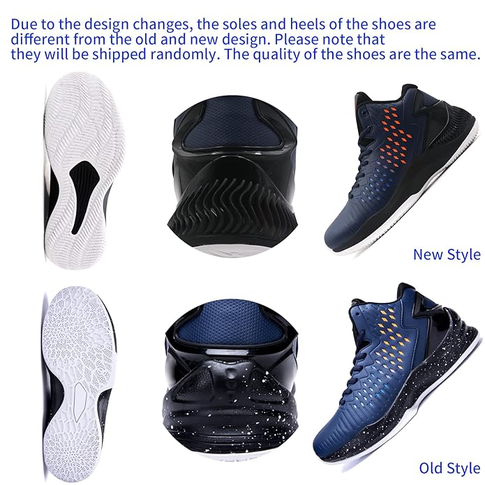 BEITA High Upper Basketball Shoes Mens Breathable Sports Shoes Anti Slip Size 9 Mens