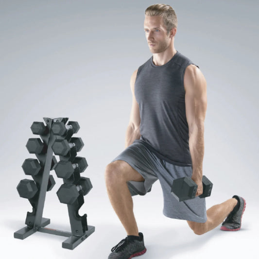 CAP A Frame-Style Dumbbell Stand, Black