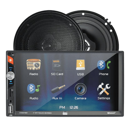 Dual Electronics XVM279SPK2 7" Car Stereo with 6.5" Speakers, Bluetooth