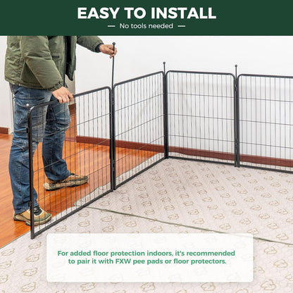 FXW Rollick Unleashed Dog Playpen 40 inch 16 Panels for Medium and Large Dogs
