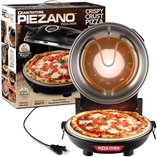 GRANITESTONE Piezano 12-Inch Electric Pizza Oven