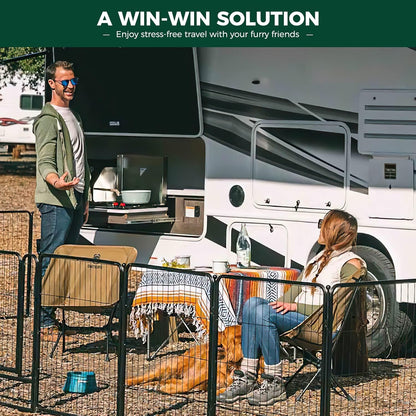 FXW Rollick Unleashed Dog Playpen 40 inch 16 Panels for Medium and Large Dogs