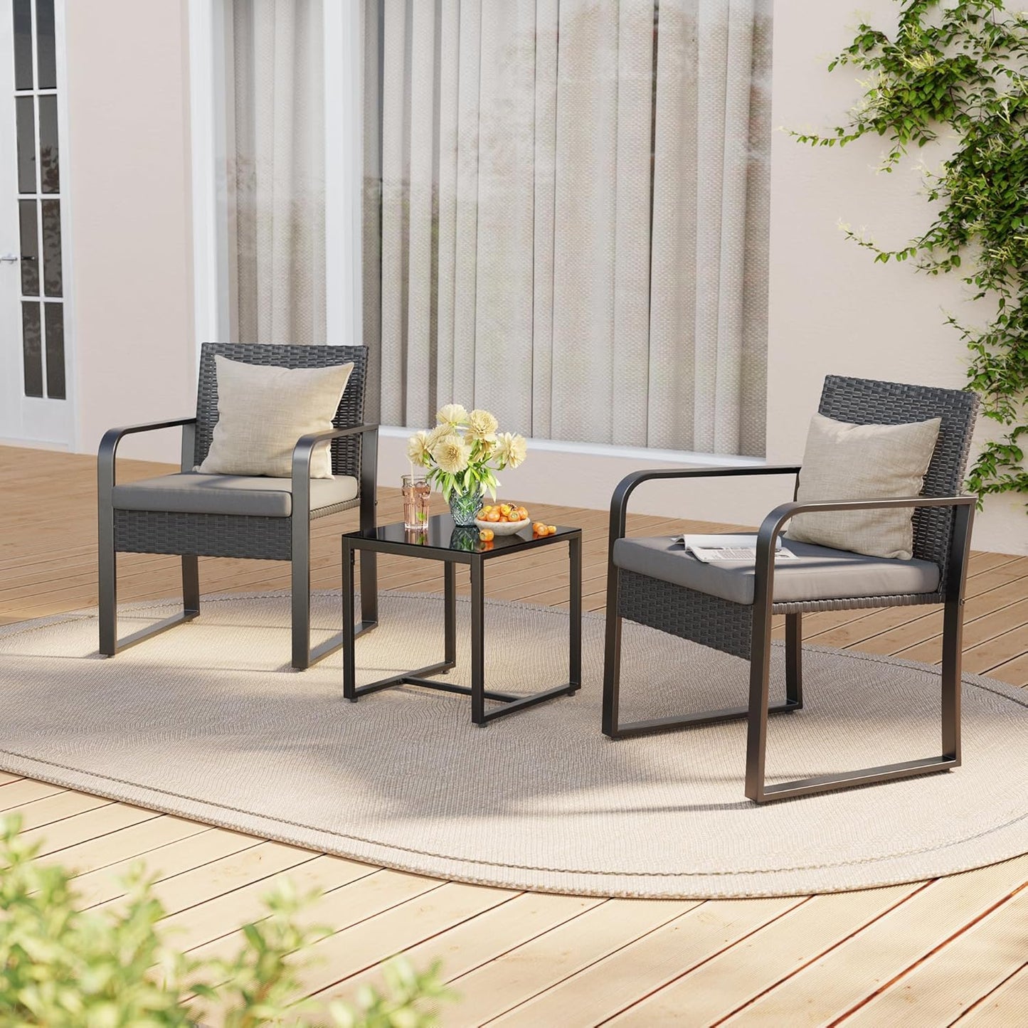 Gizoon 3 Piece Patio Bistro Set