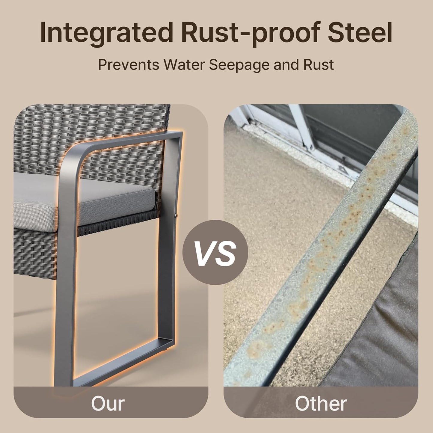 Gizoon 3 Piece Patio Bistro Set