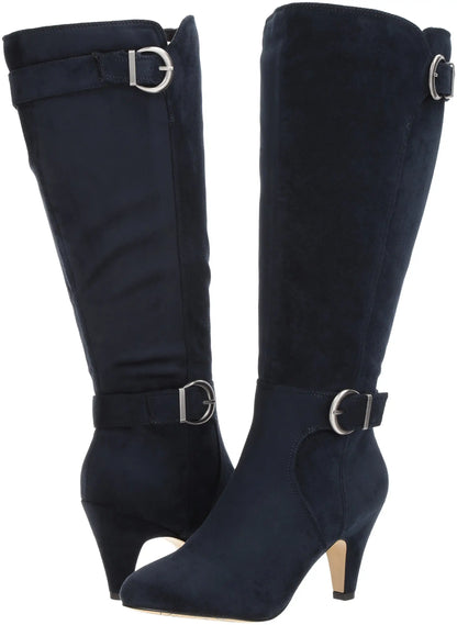 Bella Vita Women's Toni Ii Plus Harness Boot Navy Blue Suede, Size 9
