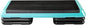 Philosophy Aerobic Platform – Health Club Size – With Four Risers (Teal Platform with Black Risers)
