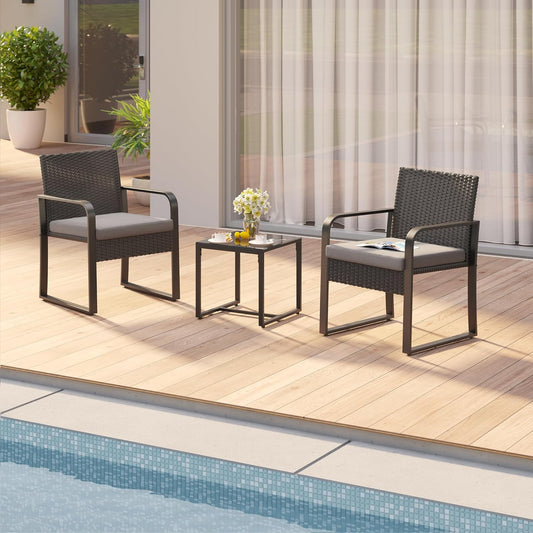 Gizoon 3 Piece Patio Bistro Set
