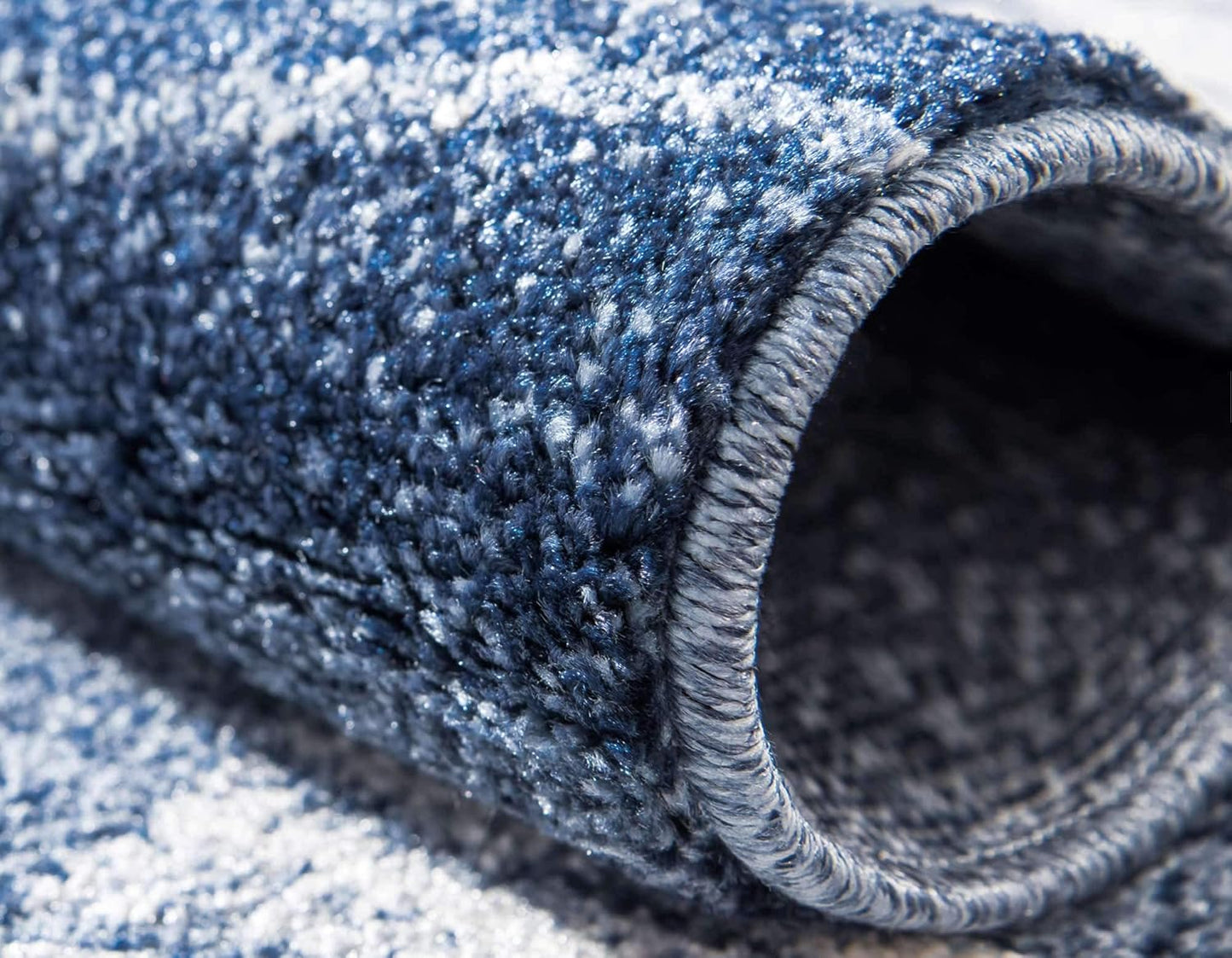 Unique Loom Del Mar Collection Area Rug - Sarah (3' 3" x 5' 3" Rectangle, Light Blue/ Blue)