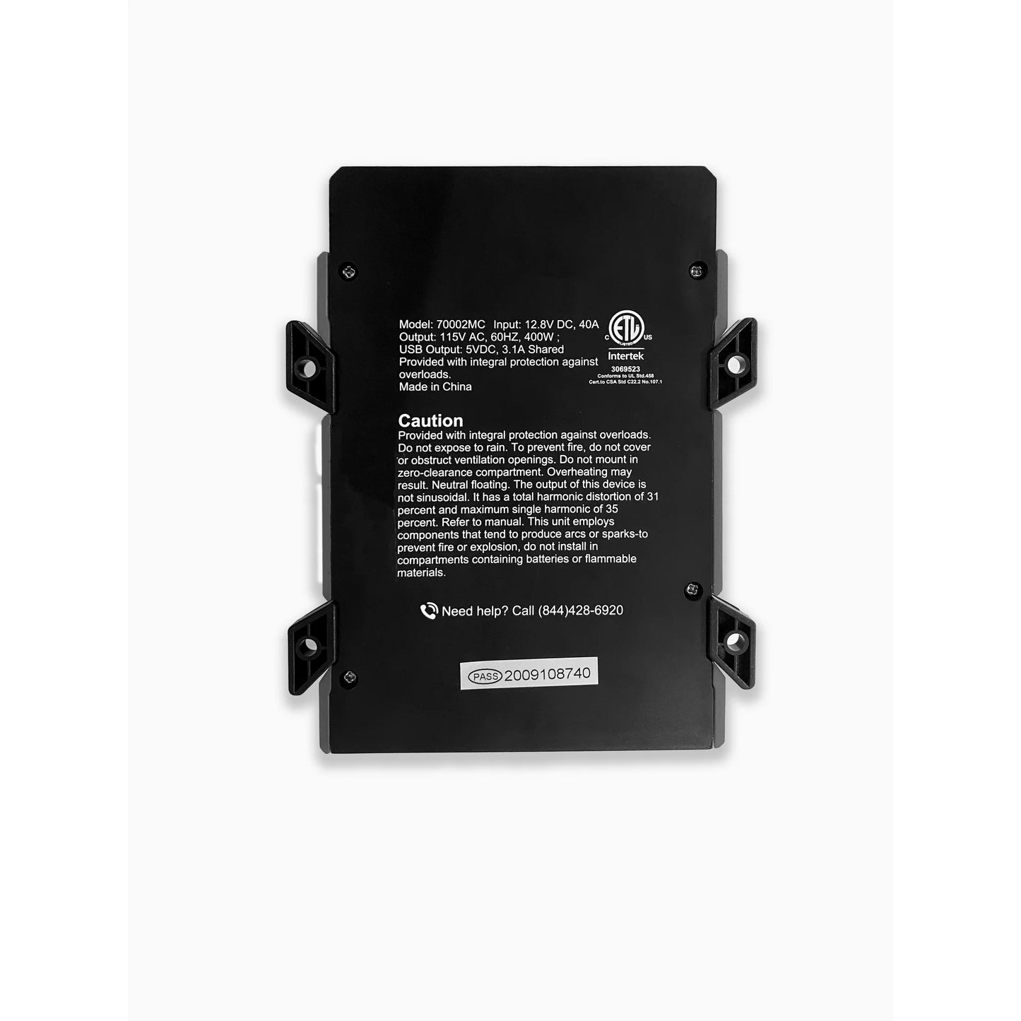 New Focus Lighting 400 Watts Vehicle Power Inverter One Size