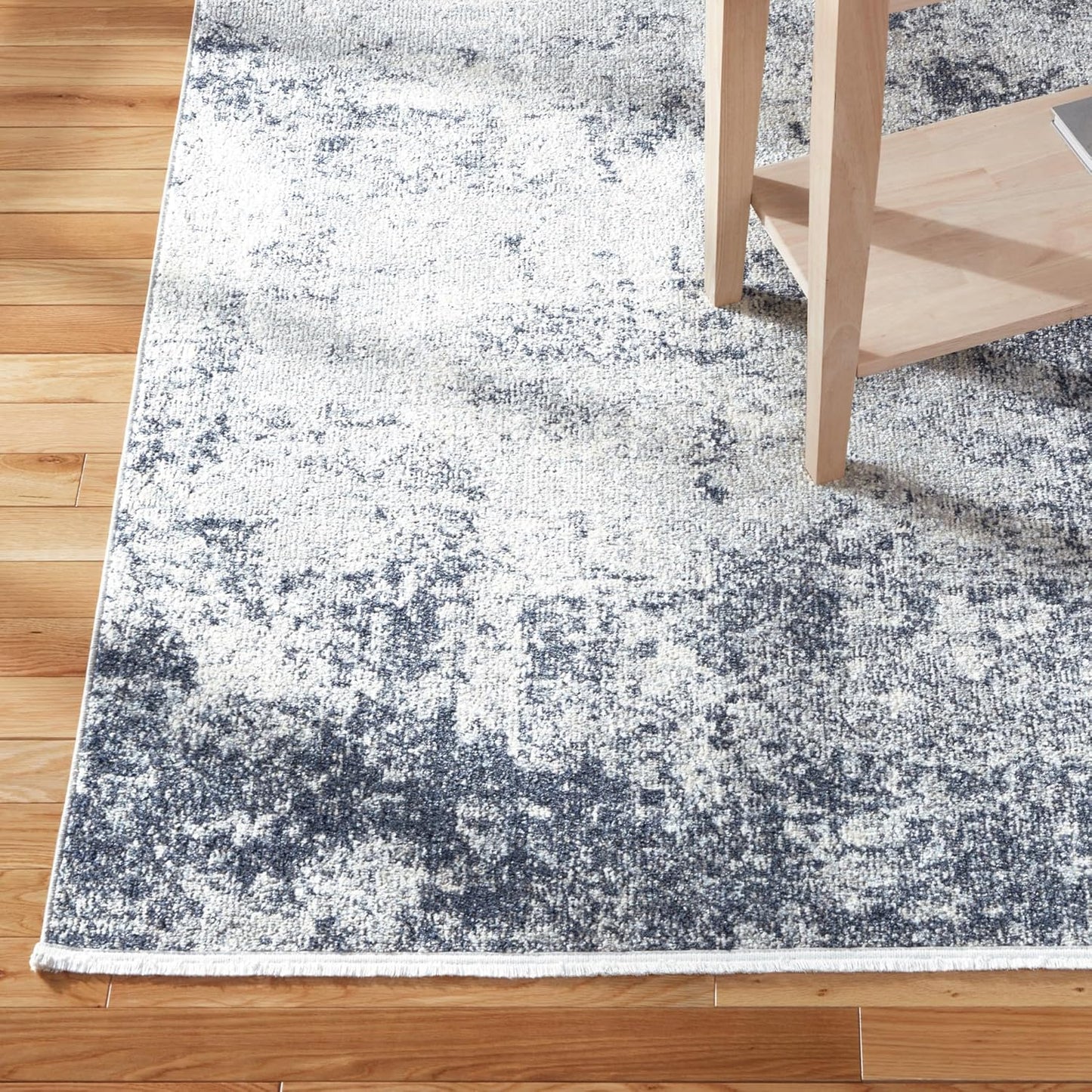 TOWN & COUNTRY EVERYDAY Rein Abstract Cloud Everwash Blue/Grey Rug, 5'2"x7'2"