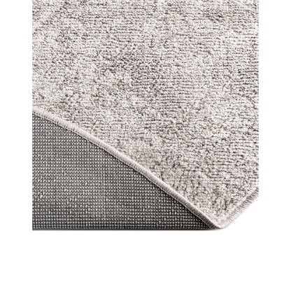 Unique Loom Oxford Collection Area Rug - Bodleian (5' 3" Round Gray/Ivory)
