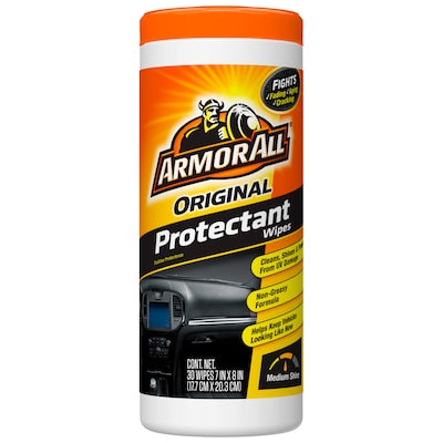 ARMOR ALL Car Interior Protectant Wipes, 7x9, 30 Count