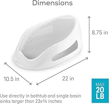 Angelcare Baby Bath Support, Gray, One Size