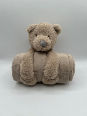 Cloud Island Plush Blanket with Bear Soft Toy