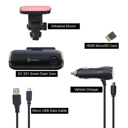 Cobra SC 201 Dash Cam One Size