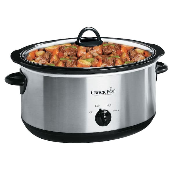 USED-Crock-Pot 7-Qt Manual Slow Cooker Stainless Steel