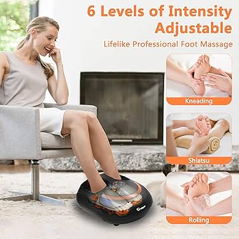 USED-Sharper Image Shiatsu Foot Massager - White