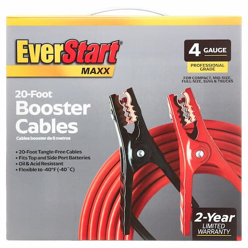 EverStart Maxx 20-Foot 4-Gauge Professional Booster Cables