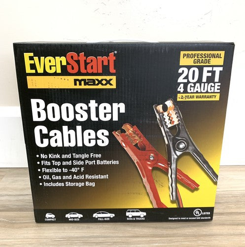 EverStart Maxx 20-Foot 4-Gauge Professional Booster Cables