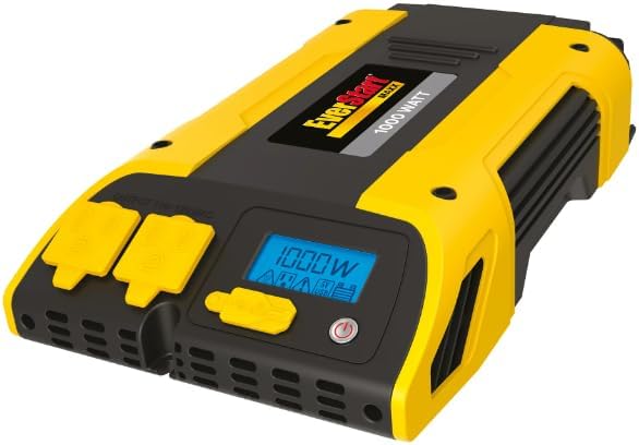 Everstart 1000W Power Inverter with USB PC1000E Yellow Black