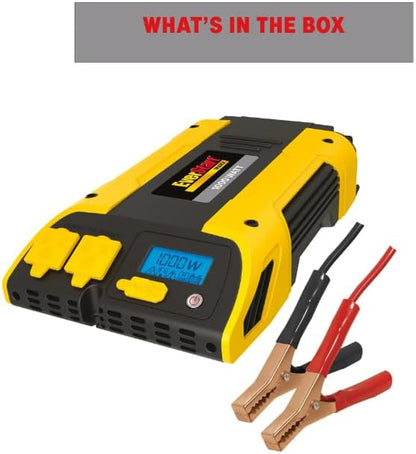 Everstart 1000W Power Inverter with USB PC1000E Yellow Black