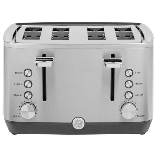 GE 4-Slice Wide Slot Toaster with 7 Shade Settings